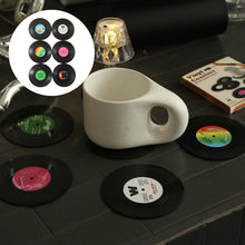 Load image into Gallery viewer, Vinyl Record Coasters with Retro Vinyl Player Holder