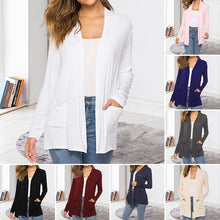 Load image into Gallery viewer, Women&#39;s Casual Lightweight Open Front Long Sleeve Cardigans