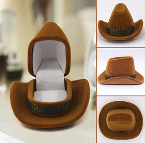 Cowboy Hat Ring Box