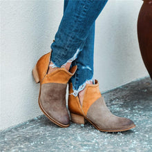 Load image into Gallery viewer, Women Patchwork Ankle Boots