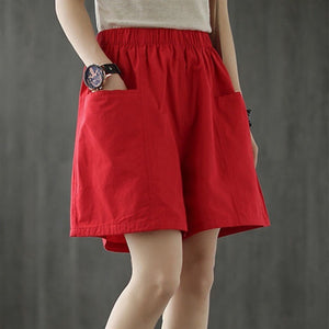 Simple Linen Cotton Shorts