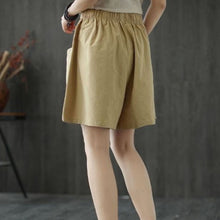 Load image into Gallery viewer, Simple Linen Cotton Shorts