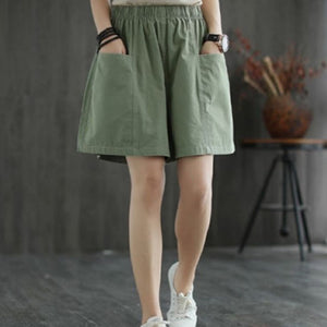 Simple Linen Cotton Shorts