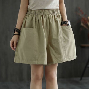 Simple Linen Cotton Shorts