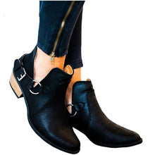 Load image into Gallery viewer, Women Genuine Leather Cossacks Ankle Boots