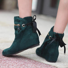 Load image into Gallery viewer, Women Wedges Winter Zipper Casual Boots