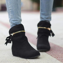 Load image into Gallery viewer, Women Wedges Winter Zipper Casual Boots