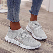 Load image into Gallery viewer, Women Walking Mesh Lace Up Casual Breathable Sneakers