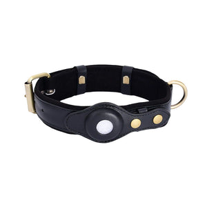 Leather Airtag Collar