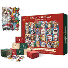 Load image into Gallery viewer, Happy Christmas Cats Advent Calendar Jigsaw Puzzle