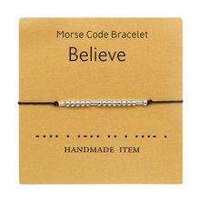 Load image into Gallery viewer, Morse Code Couple Bracelet