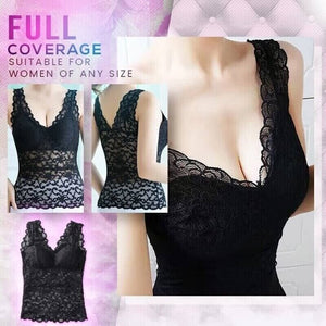 Lace Vest With Breast Pads