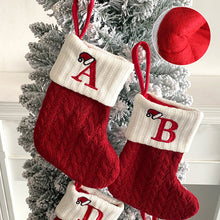 Load image into Gallery viewer, Christmas Letter Knit Stocking