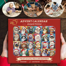 Load image into Gallery viewer, Happy Christmas Cats Advent Calendar Jigsaw Puzzle