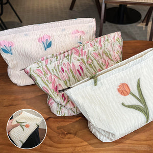 Cute Floral Makeup Bag