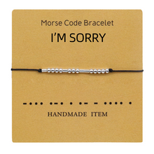 Load image into Gallery viewer, Morse Code Couple Bracelet