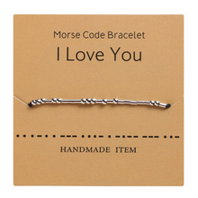 Load image into Gallery viewer, Morse Code Couple Bracelet