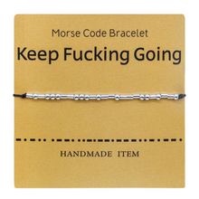 Load image into Gallery viewer, Morse Code Couple Bracelet