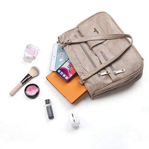 Multifunctional Crossbody Bag Three Compartments Handbag