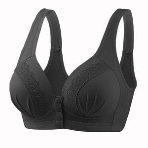 Front Button Breathable Skin-Friendly Cotton Bra