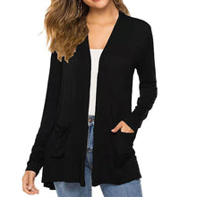 Load image into Gallery viewer, Women&#39;s Casual Lightweight Open Front Long Sleeve Cardigans