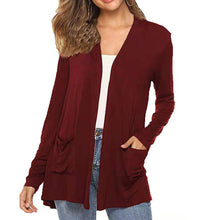 Load image into Gallery viewer, Women&#39;s Casual Lightweight Open Front Long Sleeve Cardigans