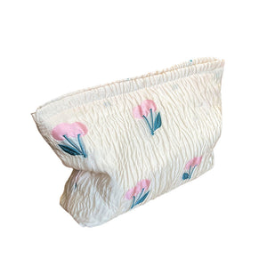 Cute Floral Makeup Bag