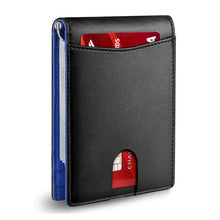 Load image into Gallery viewer, Genuine Leather Anti-theft Swipe Card Holder